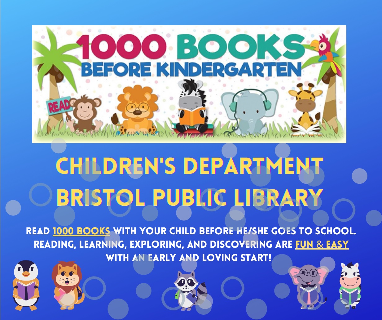 1,000 Books Before Kindergarten - Bristol Public Library