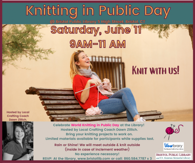 World Knit In Public Day Bristol Public Library