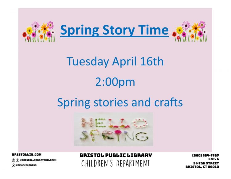 Spring Storytime - Bristol Public Library