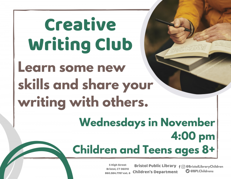 Creative Writing Club - Bristol Public Library