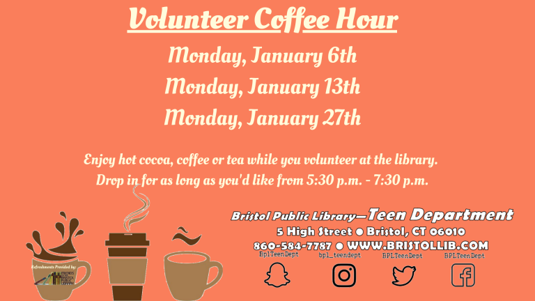 Volunteer Coffee Hour - Bristol Public Library