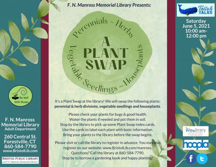 Plant Swap at the Manross Library! - Bristol Public Library