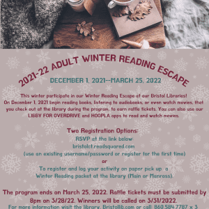 Escape with Adult Winter Reading, Starting  December 1st.! - Thumbnail