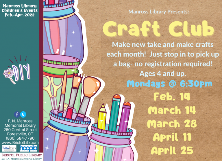 Craft Club - Bristol Public Library