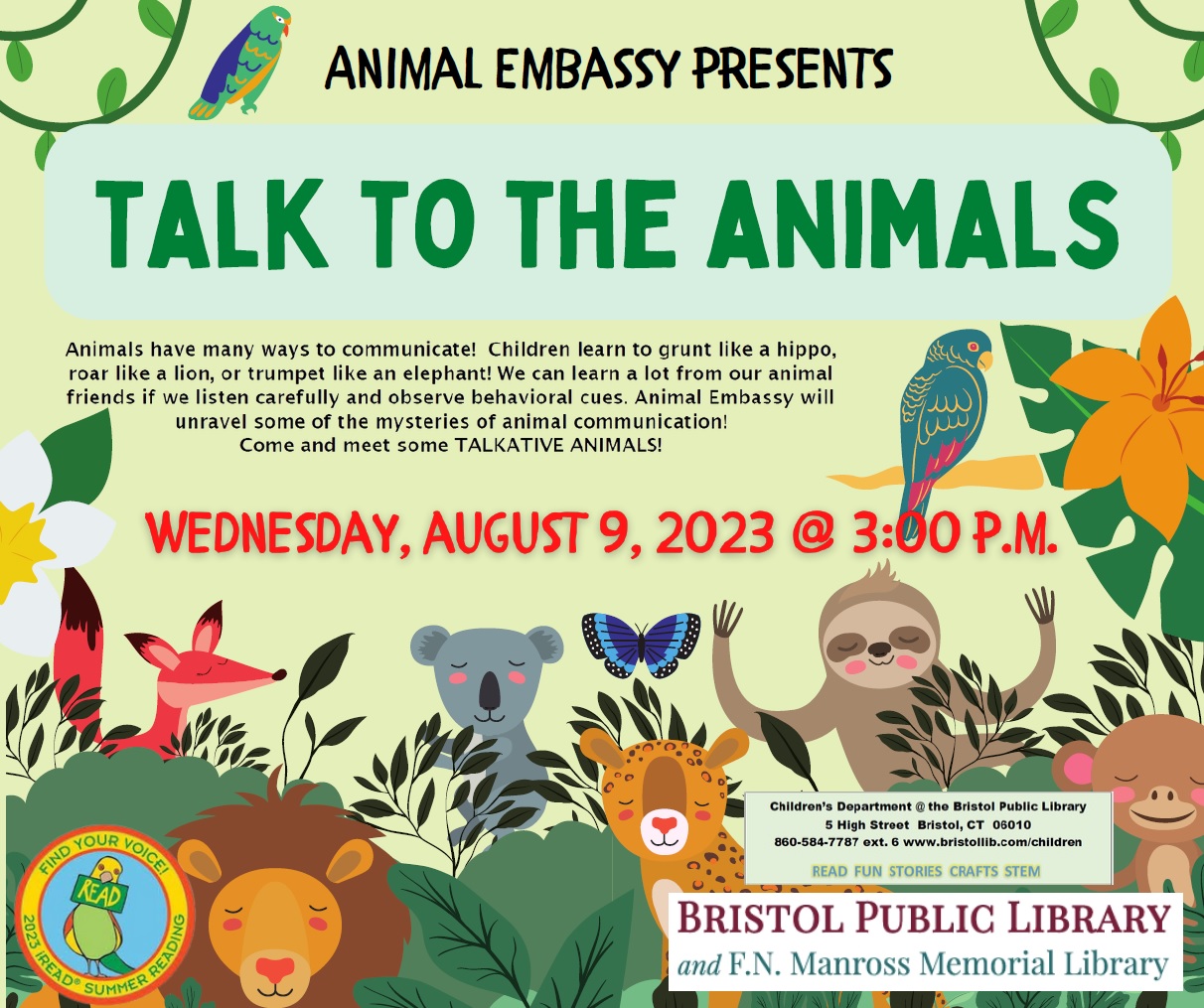 Talk to the Animals - Bristol Public Library