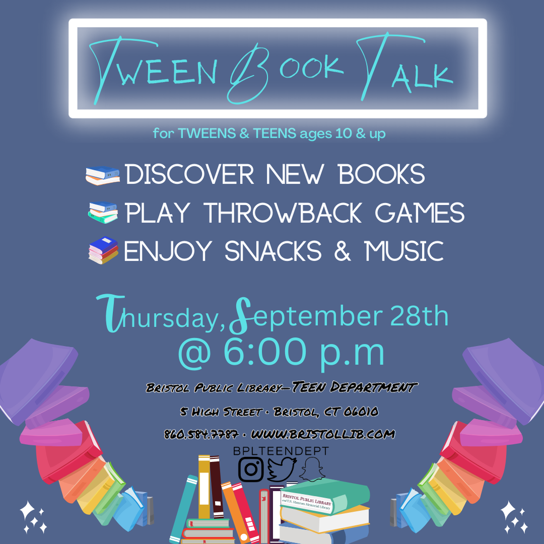 Tween Book Talk - Bristol Public Library