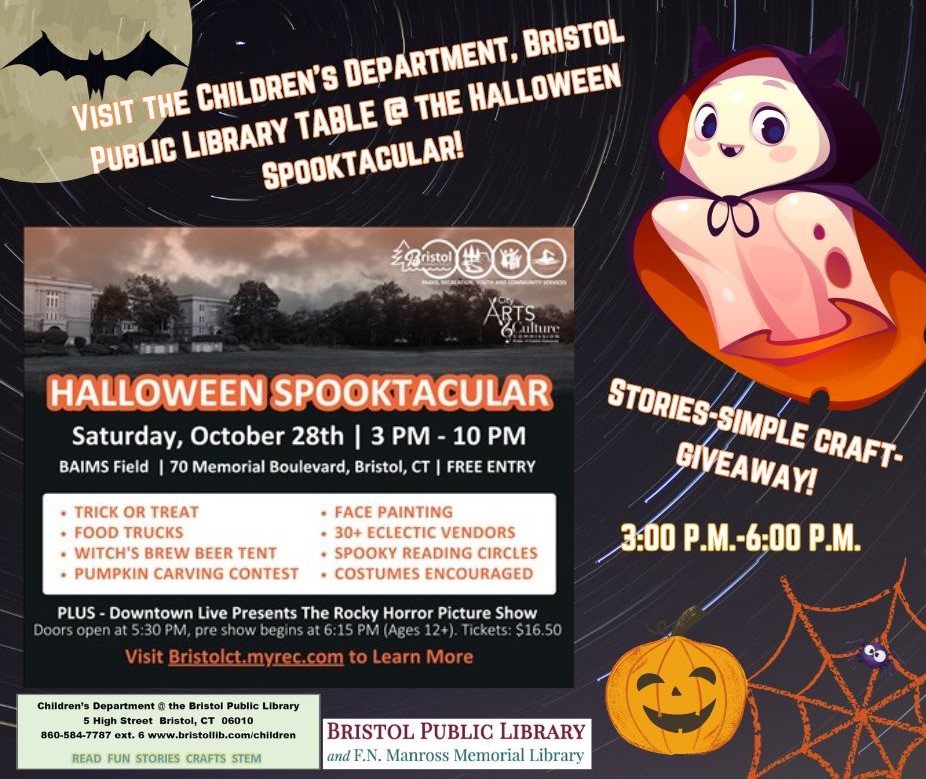 Join Us At The Halloween Spooktacular! - Bristol Public Library