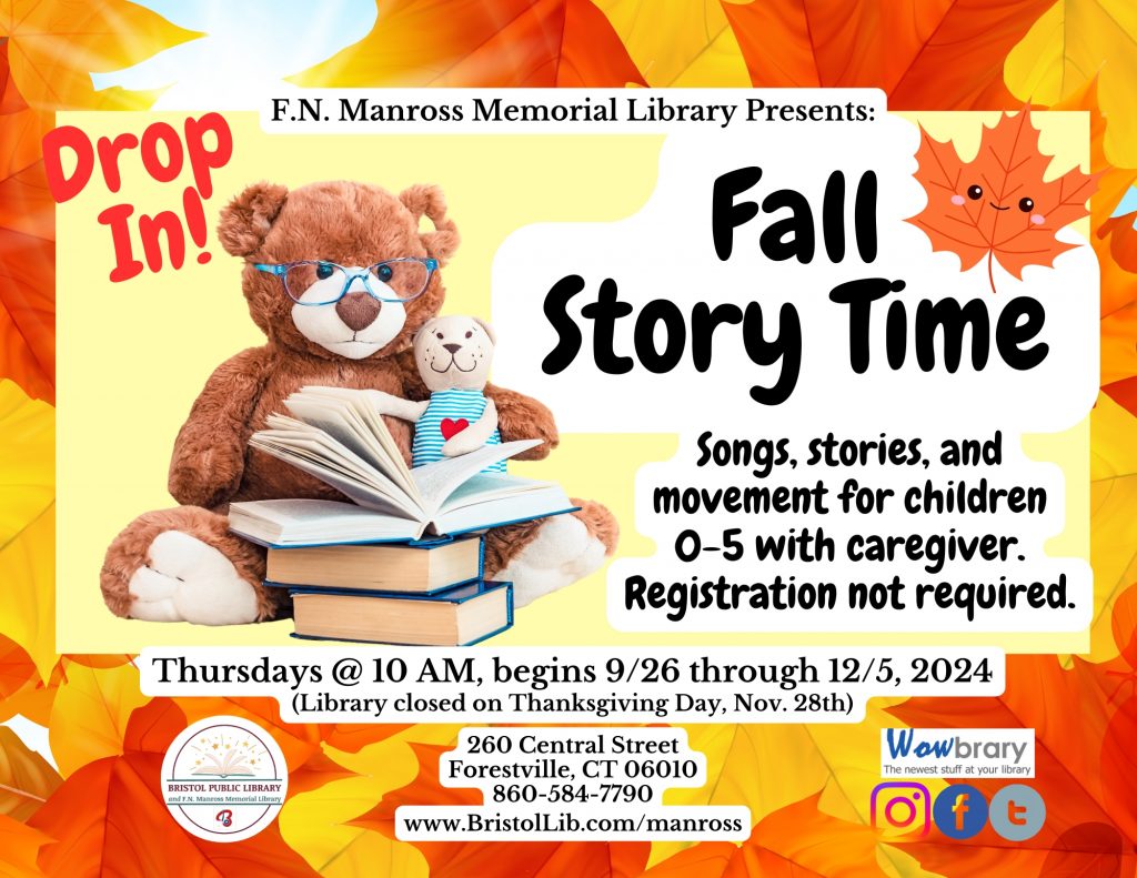 Banner - Fall Story Time Drop-In!