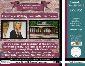 Forestville Walking Tour with Tom Dickau - Poster