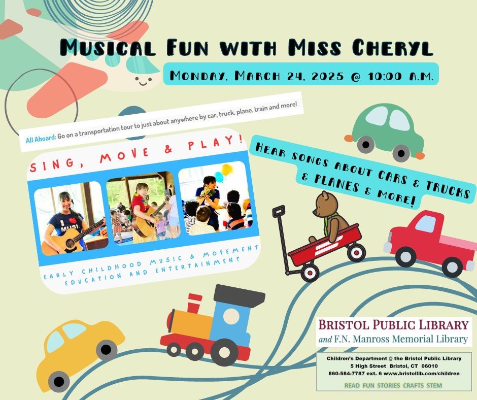 Hear songs about cars, trucks, planes, and trains! Travel the world singing and dancing.