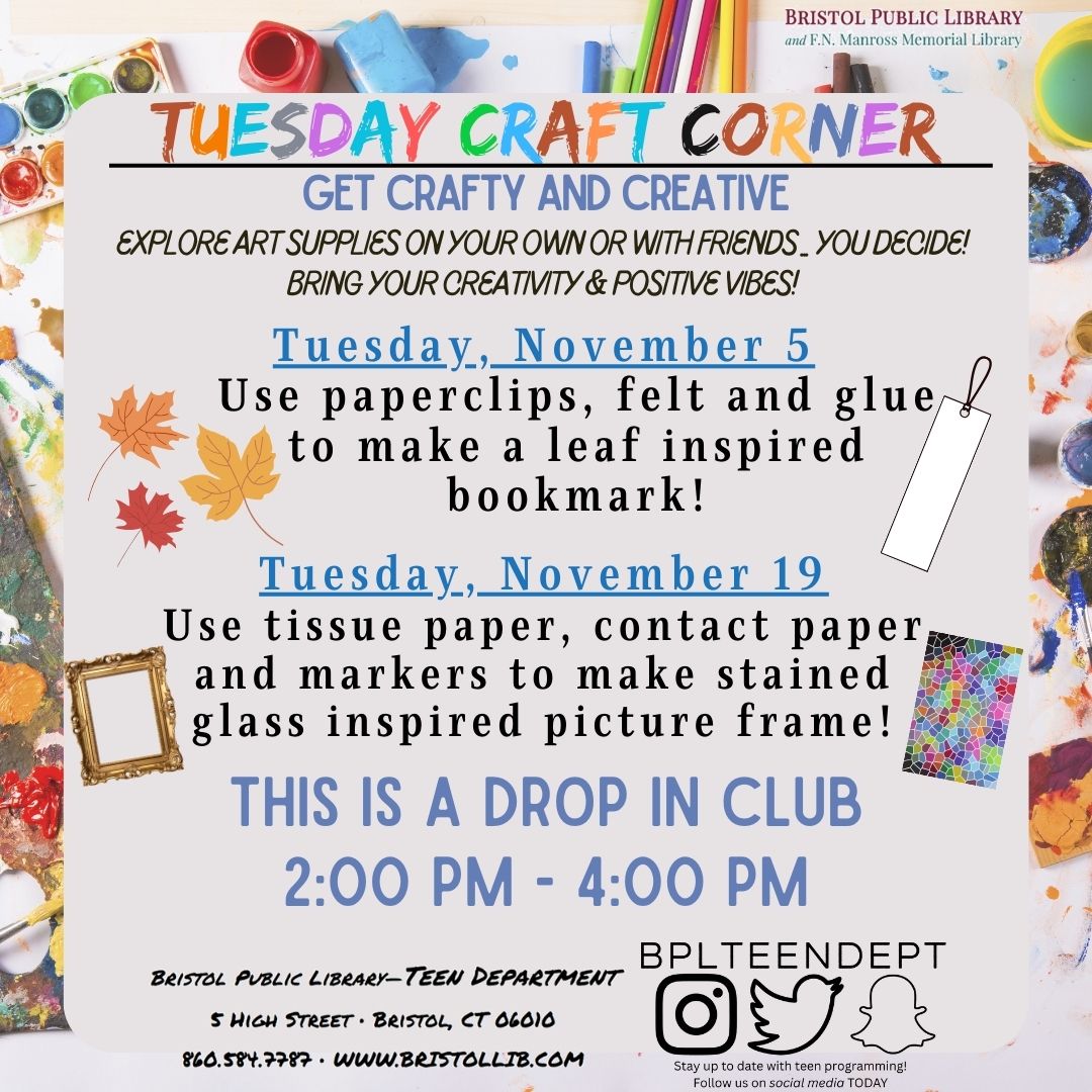 Banner - Tuesday Craft Corner