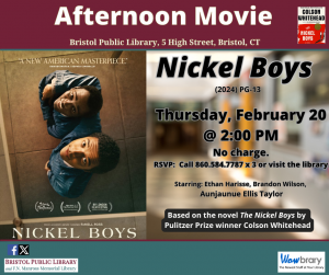 Afternoon Movie: Nickel Boys (2024) PG-13 - Thumbnail