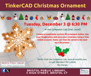 Tinkercad 3D Printed Christmas Ornament Workshop - Thumbnail