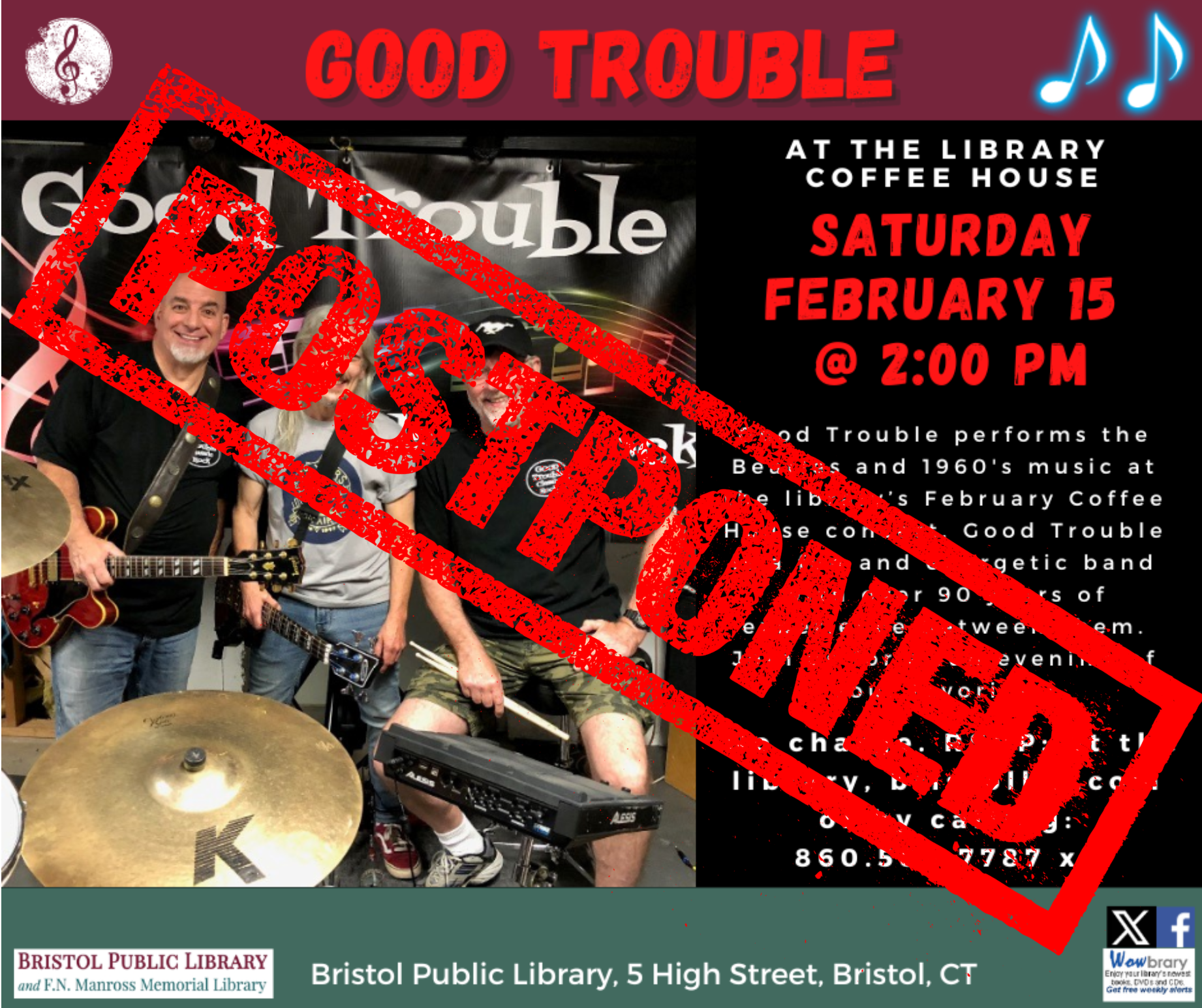 Thumbnail - Good Trouble at the Library Coffee House - POSTPONED