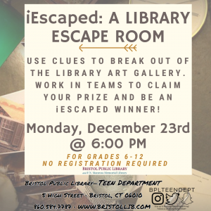 iEscaped: A LIBRARY ESCAPE ROOM EVENT - Thumbnail