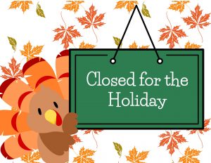 Closed for the Holiday through Friday - Thumbnail