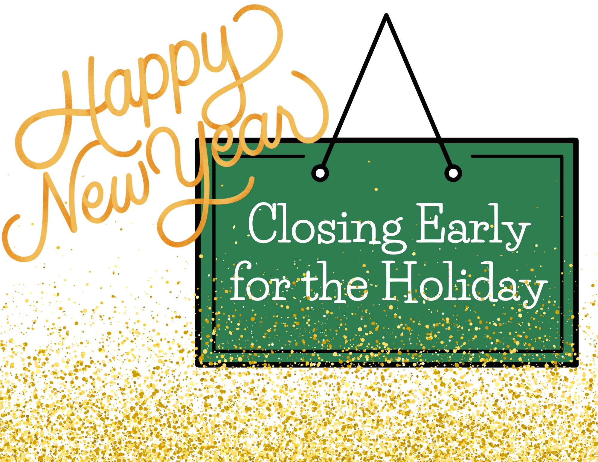 Banner - Closing Early for the Holiday