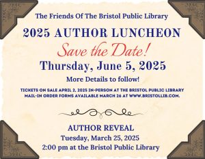 Friends' Author Luncheon 2025--Save the Date! - Thumbnail