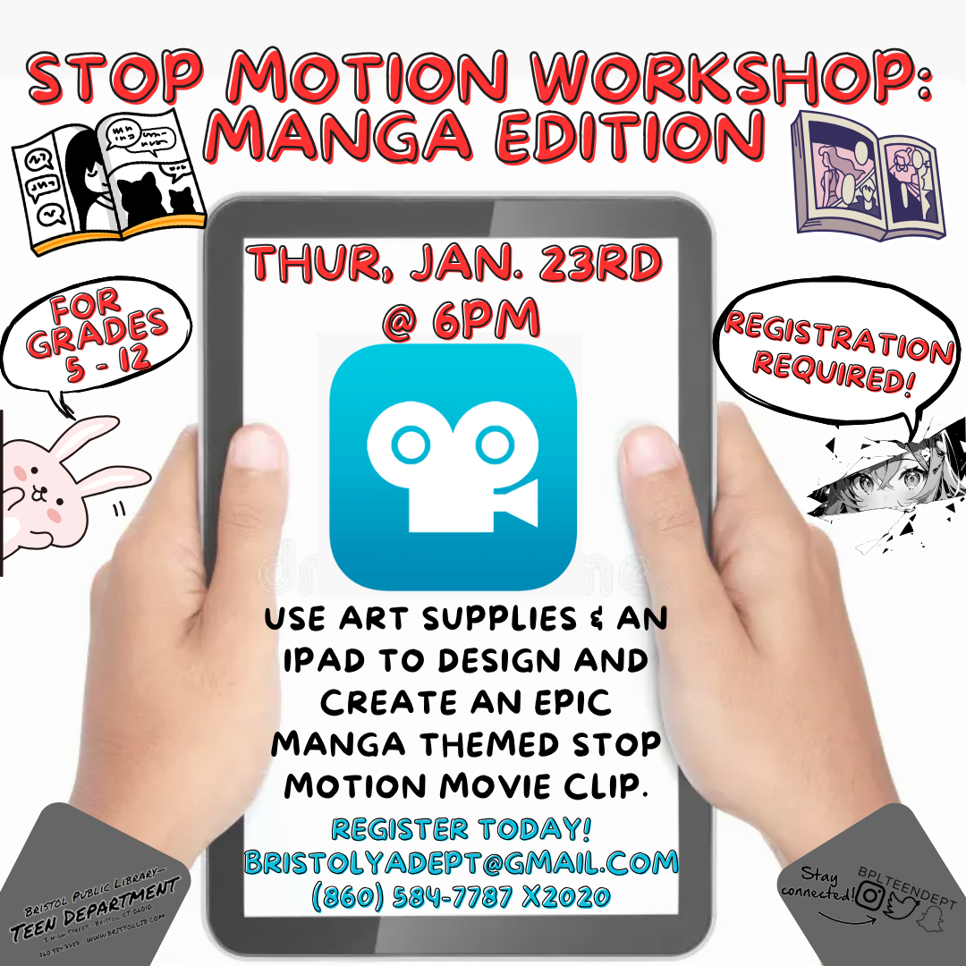 Banner - Stop Motion Workshop: MANGA EDITION