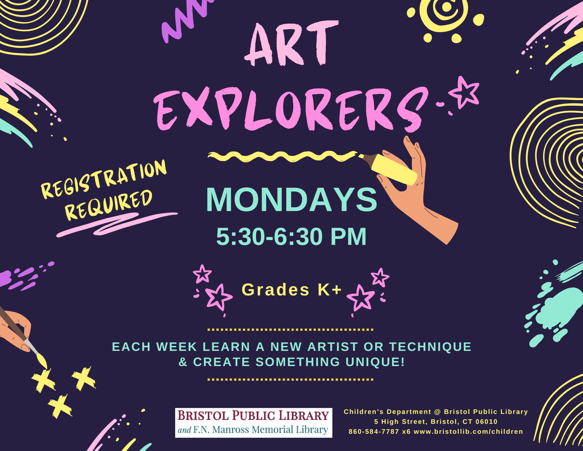 Banner - Art Explorers (Registration Required)