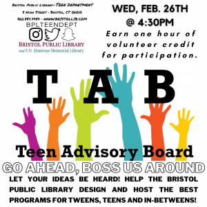 T.A.B. (Teen Advisory Board) Meeting - Thumbnail