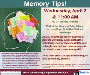 Memory Tips with Dr. Wendy Hurwitz - Thumbnail