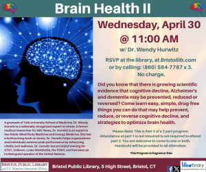 Brain Health II With Dr. Wendy Hurwitz - Thumbnail