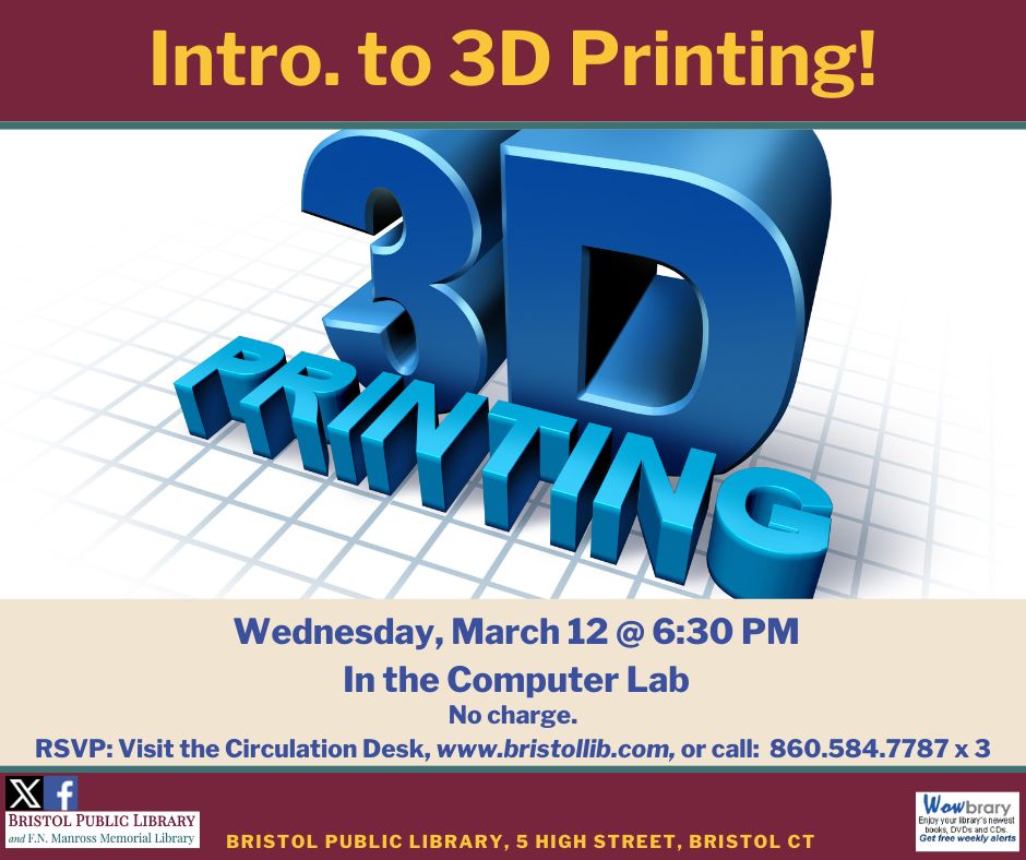 Banner - Introduction to 3D Printing