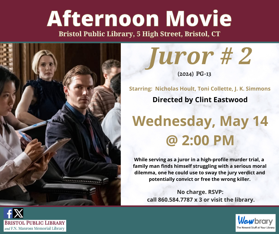 Banner - Afternoon Movie: Juror # 2 (2024) PG-13