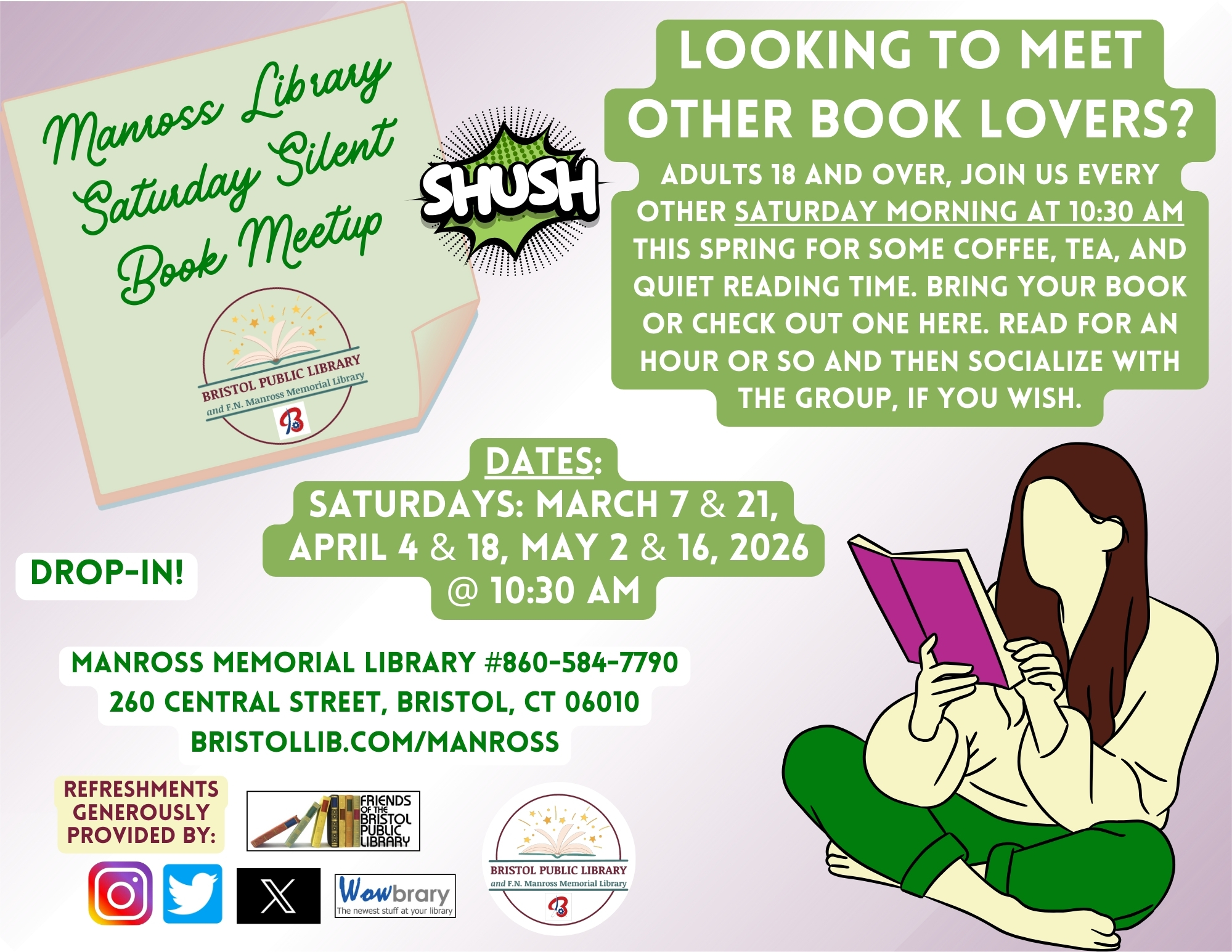 Banner - Silent Reading Meetup Drop-In