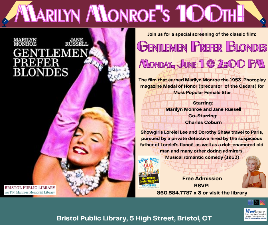 Banner - Marilyn Monroe's 100th: Gentlemen Prefer Blondes