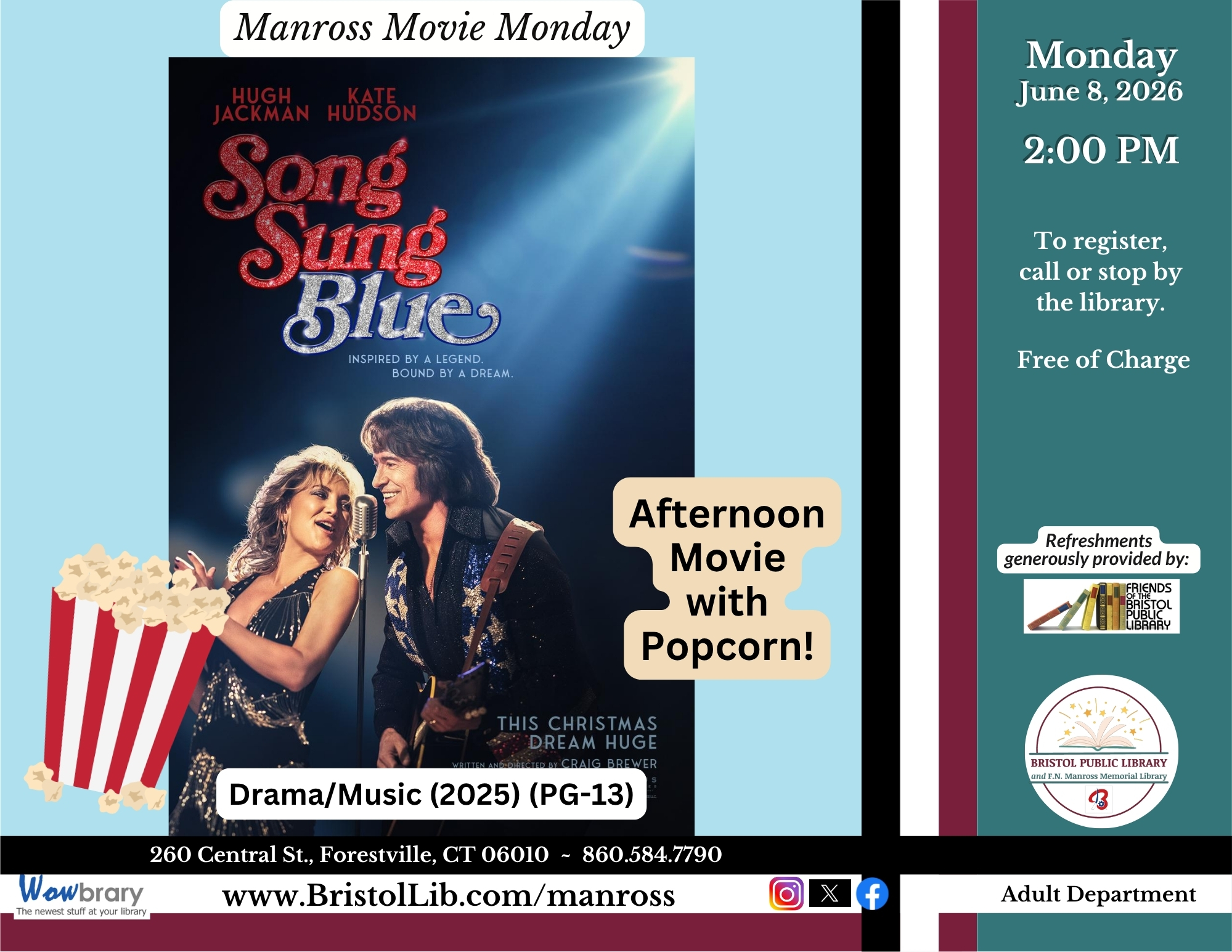 Banner - Manross Movie Monday: Song Sung Blue