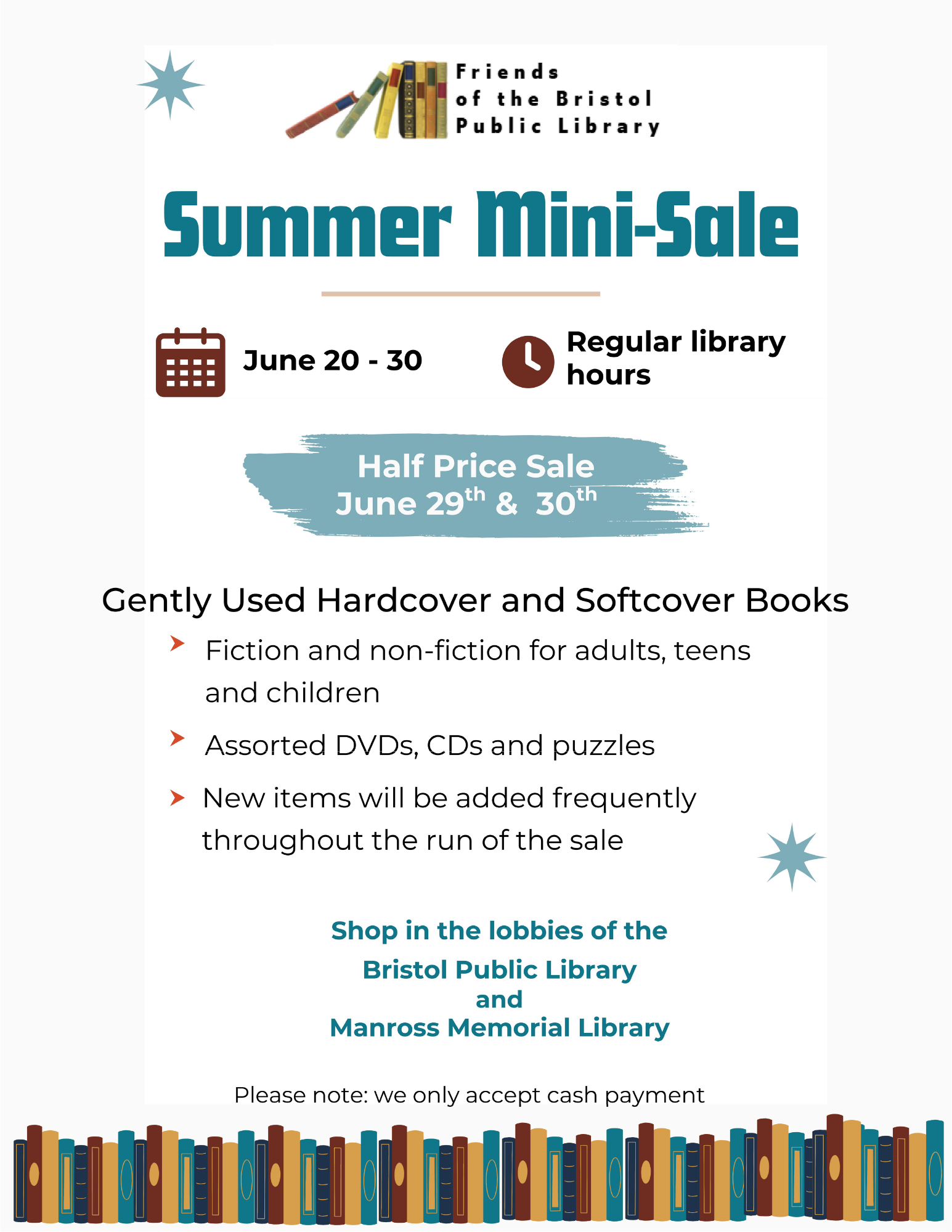 Photo of event - Friends June Mini-Sale Dates Announced!