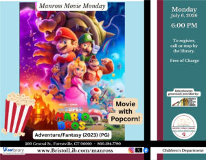 A movie pic showing the Mario Brothers and other characters.