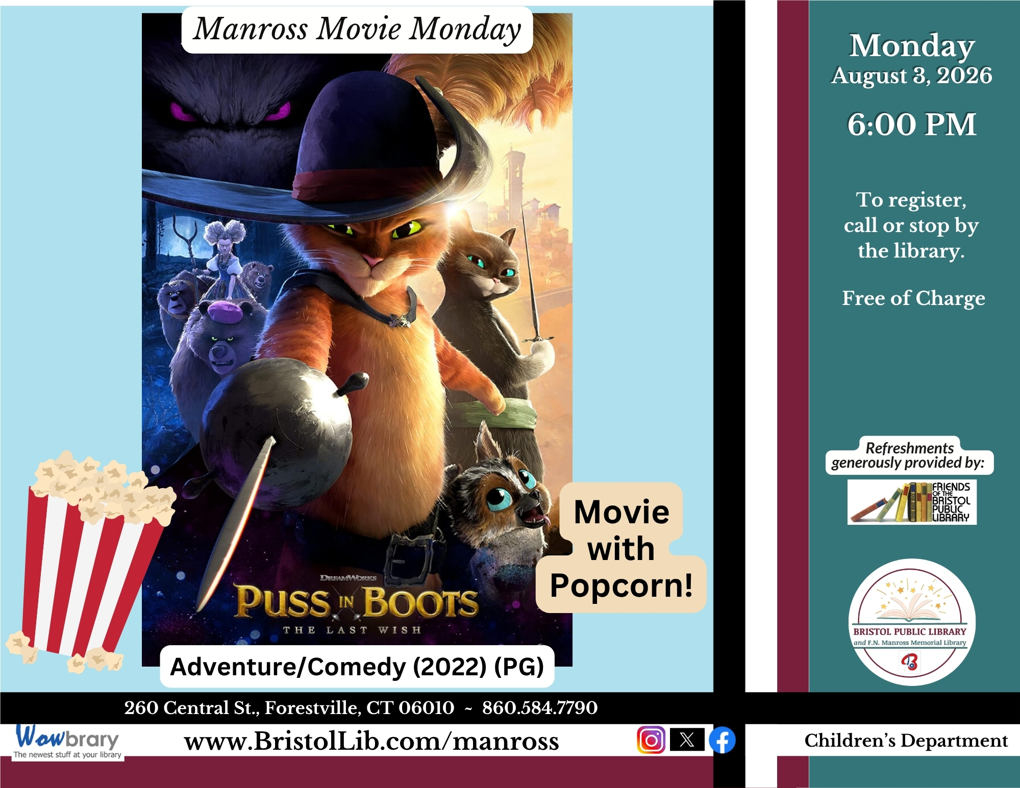 Banner - Manross Movie Monday: Puss in Boots -- The Last Wish