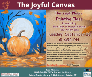The Joyful Canvas: Harvest Moon Painting Class - Thumbnail