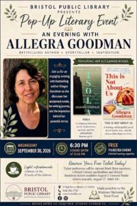 Pop Up Literary Event: An Evening with Allegra Goodman - Thumbnail