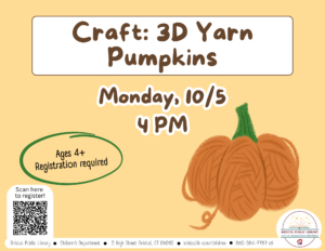 Craft: 3D Yarn Pumpkin - Thumbnail
