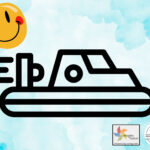 A hovercraft and a smiley face