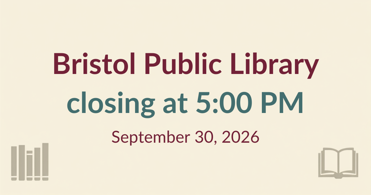 Photo of event - Main Library Closing at 5:00 PM September 30th. for Author Event