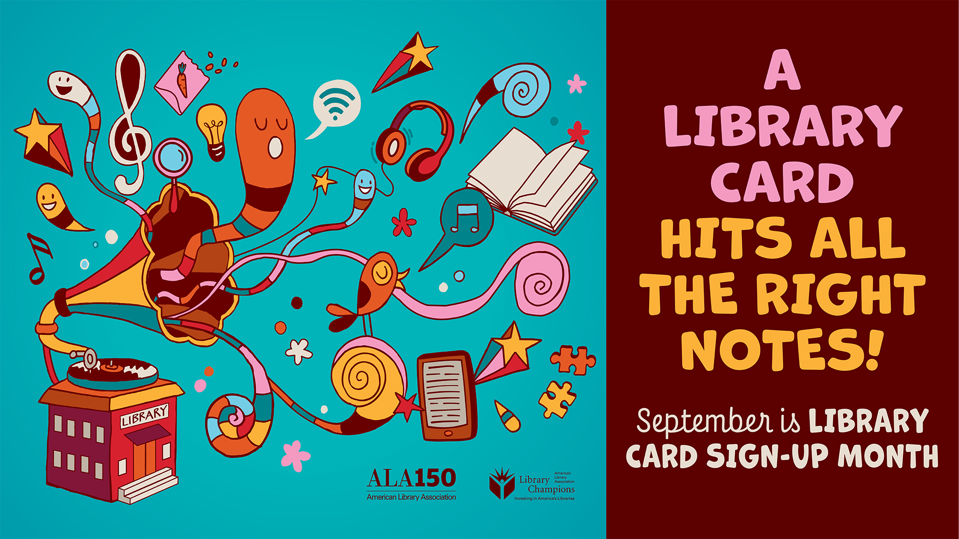 Photo of event - September is National Library Card Sign-up Month!
