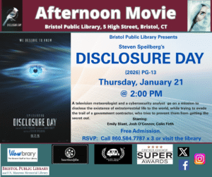 Afternoon Movie: Steven Spielberg's Disclosure Day (2026) PG-13 - Thumbnail