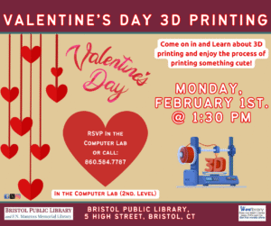 Computer Lab: Valentine's Day 3D Printing - Thumbnail