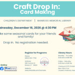 A program flyer showing homemade cards.