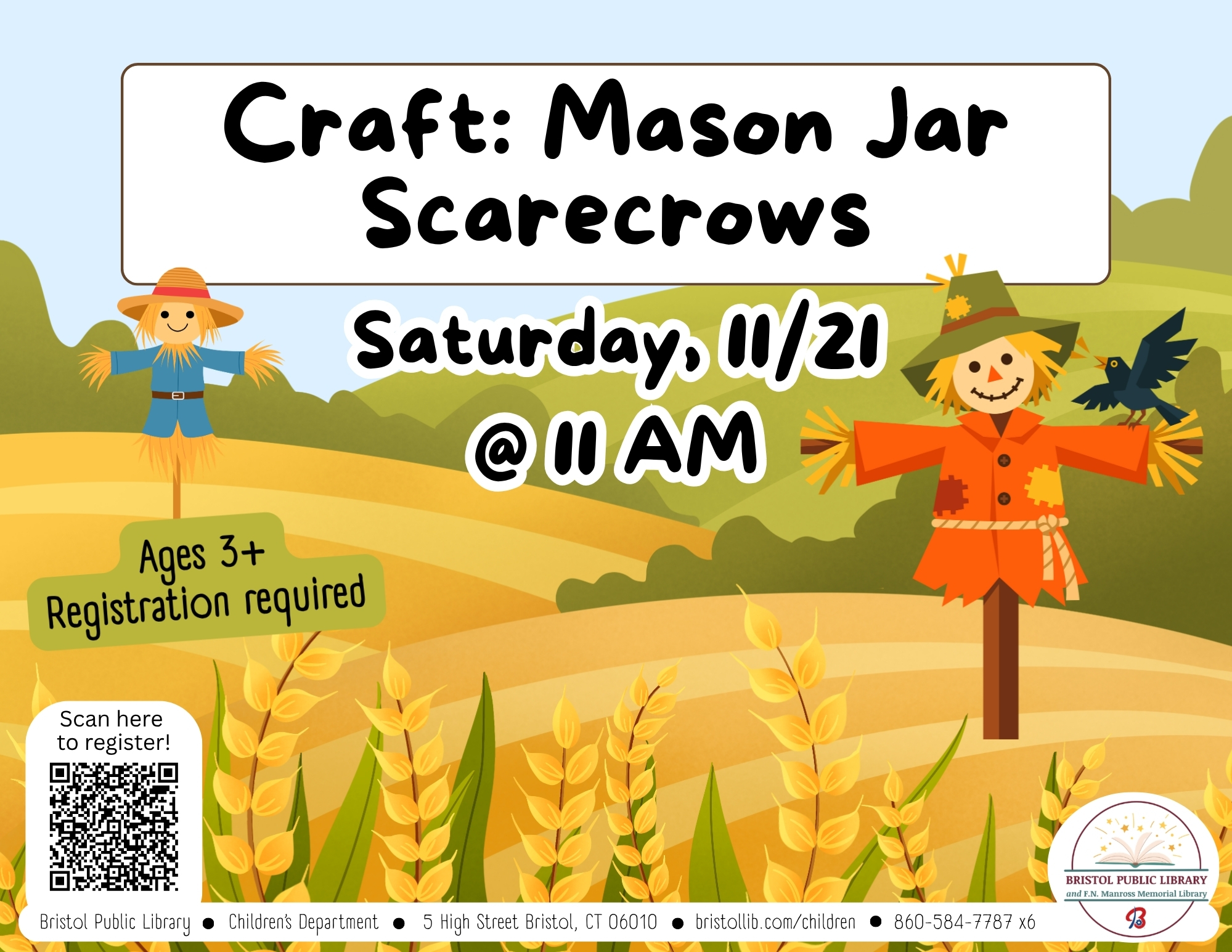 Craft: Mason Jar Scarecrows