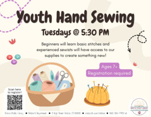 Youth Hand Sewing - Thumbnail