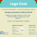 A flyer showing Legos.