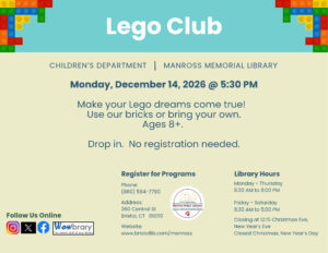 A flyer showing Legos.