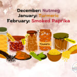 Jars of various spices.